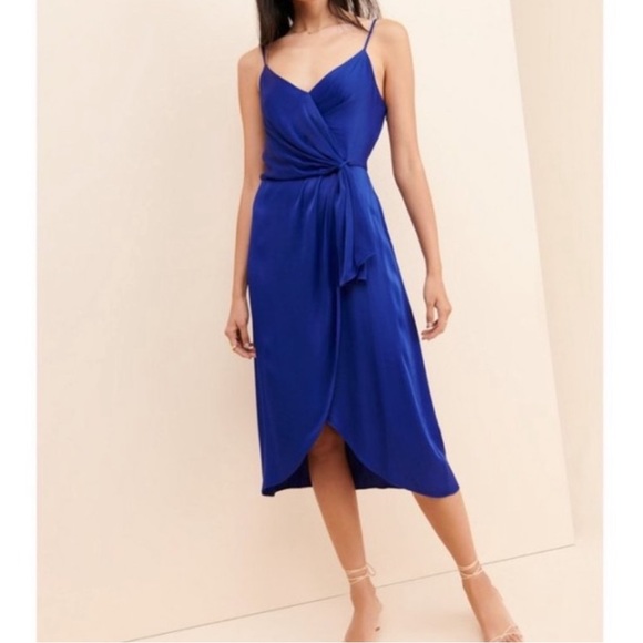 Anthropologie Dresses Anthropologie Giverny Midi Slip Dress Royal